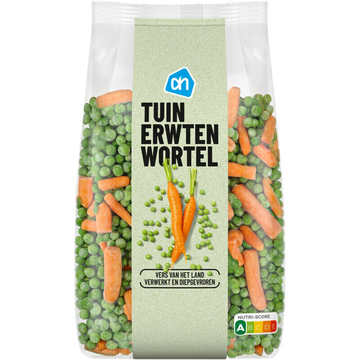 AH Zoete tuinerwtjes met worteltjes (750g)