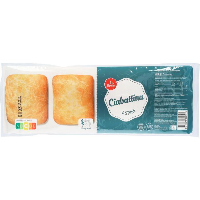 1 de Beste Ciabattinas 4 st. (240g)
