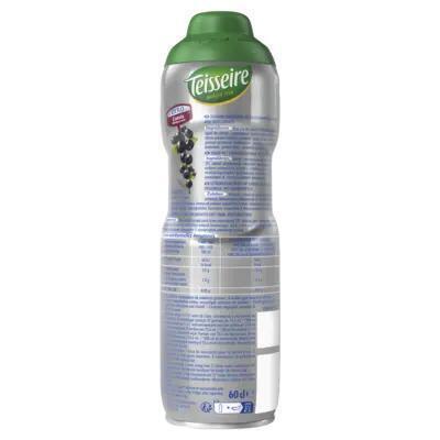 Teisseire Zero Suiker Cassis Siroop 60 cl (0.6L)