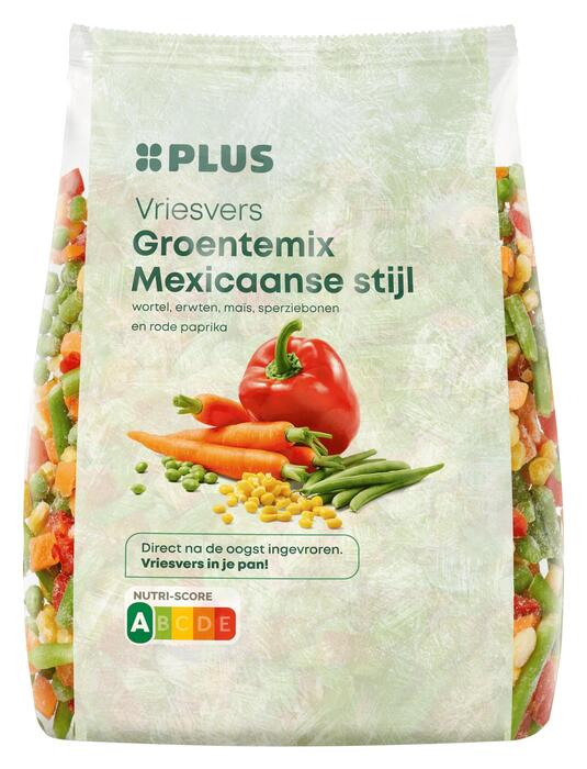 PLUS Mexicaanse groenten mix (Zak, 450g)