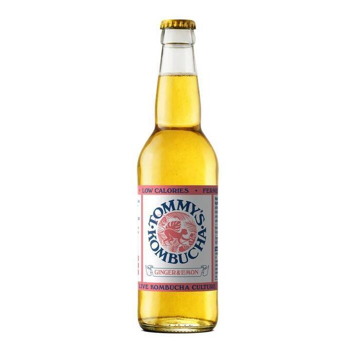 Tommy's Kombucha ginger & lemon 50cl (rol, 33cl)