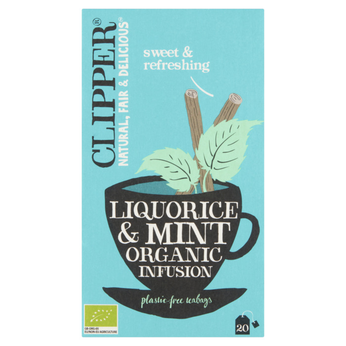 Clipper Liquorice & Mint Organic Infusion 20 Stuks 30 g (20 × 1.5g)