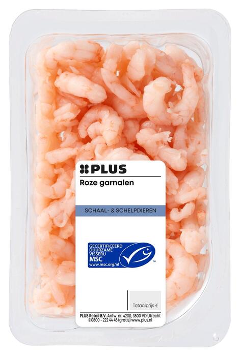 Roze garnalen (100g)