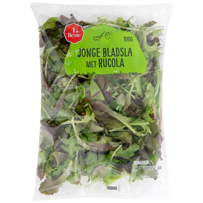 1 de Beste Jonge bladsla met rucola (100g)