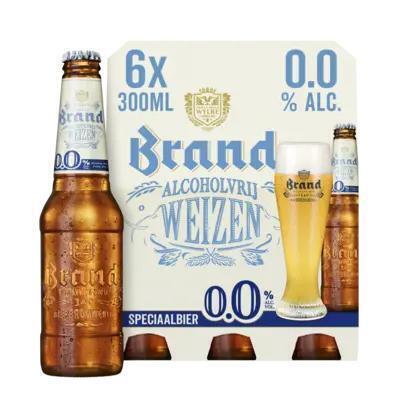 BRAND WEIZEN 0.0% 30 CL FLES (Fles, 6 × 30cl)