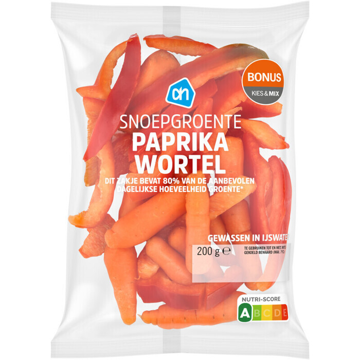 AH Snoepgroente paprika wortel (200g)
