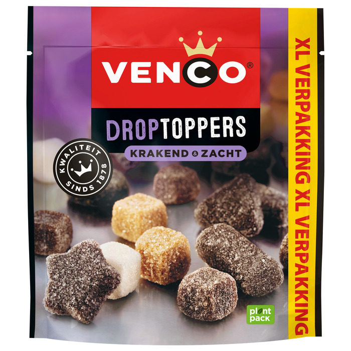 Venco Droptoppers Krakend & Zacht XL Verpakking 300 g (300g)