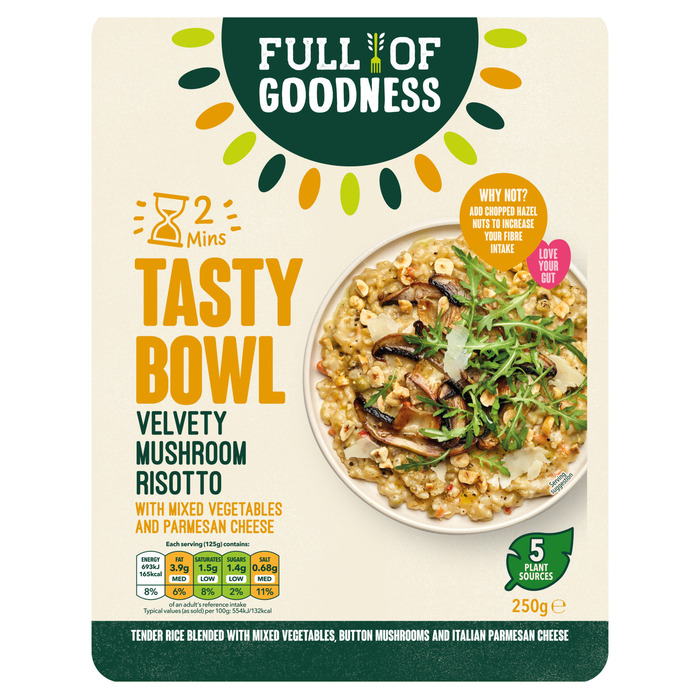 Full of Goodness Tasty bowl velvety mushroom risotto (250g)