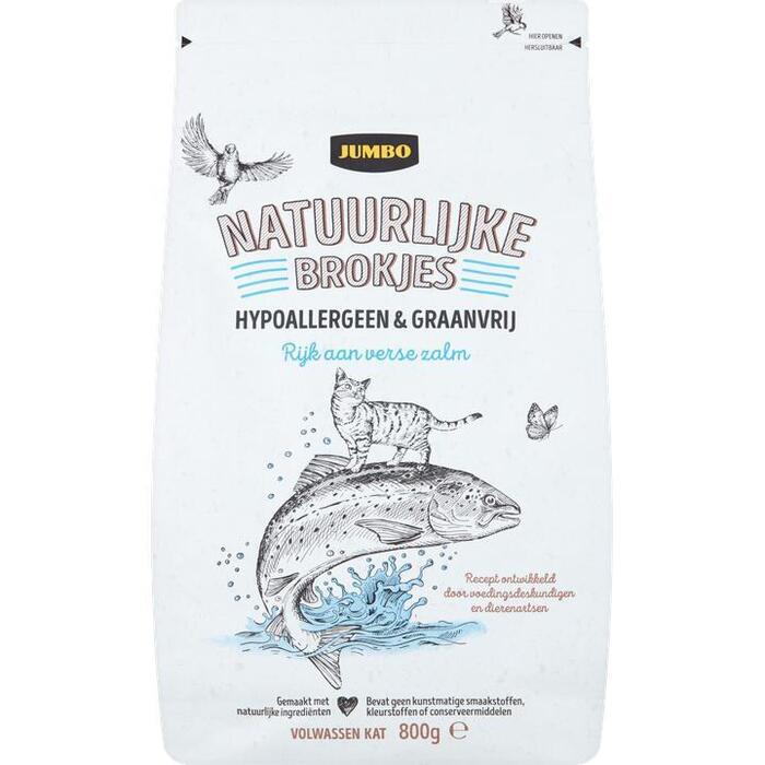 Jumbo Natuurlijke Brokjes Katten Hypoallergeen & Graanvrij ca. 800g (800g)