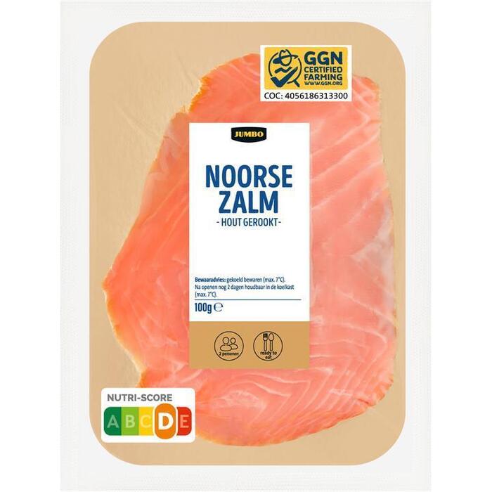 Jumbo Noorse Zalm Hout Gerookt 100g (100g)