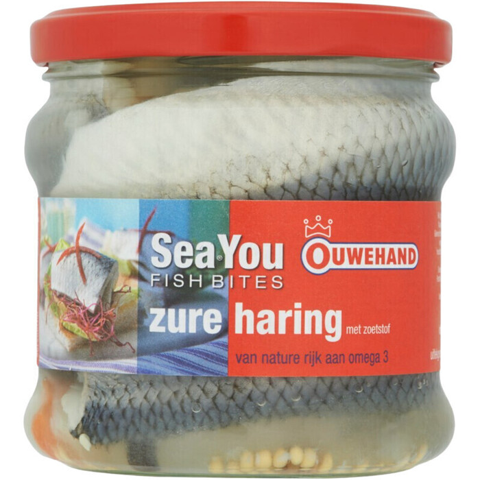 Sea You Fishbites, Zure Haring, MSC (Pot, 355g)