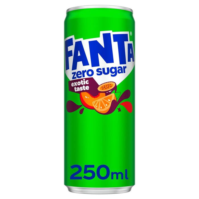 Fanta Exotic No Sugar 250 ml (Blik, 250ml)