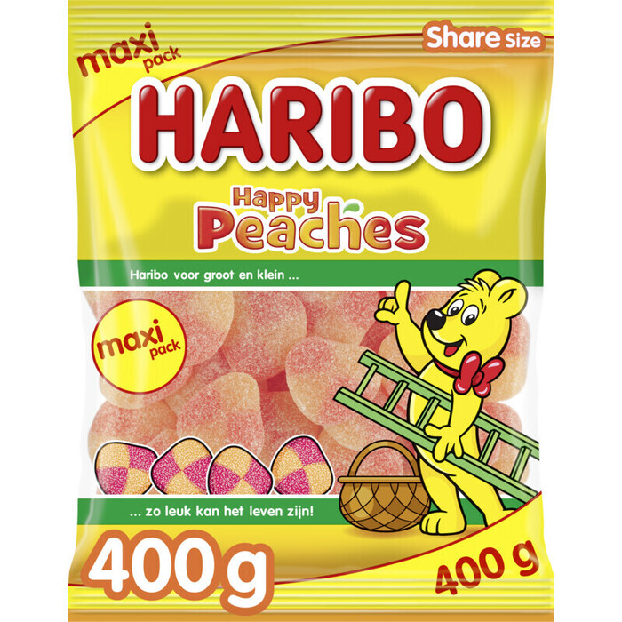 Haribo Happy peaches (Zak, 400g)