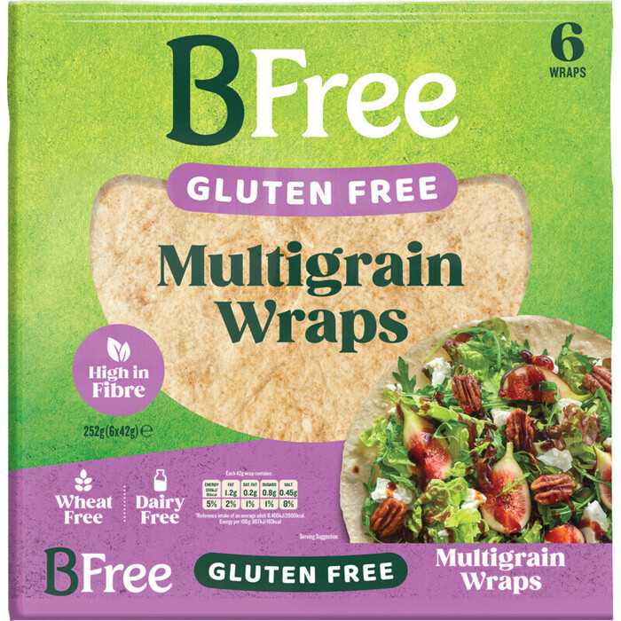 BFree Be wheat multigrain wraps gluten free (Zak, 252g)