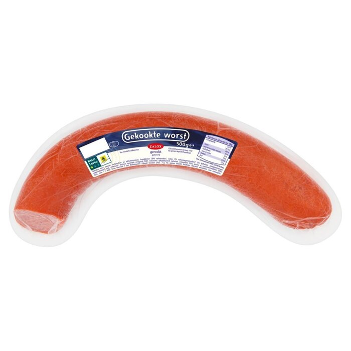 Zalox Gekookte Worst 500 g (ring, 500g)