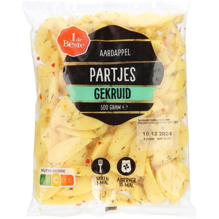 1 de Beste Aardappelpartjes gekruid (500g)