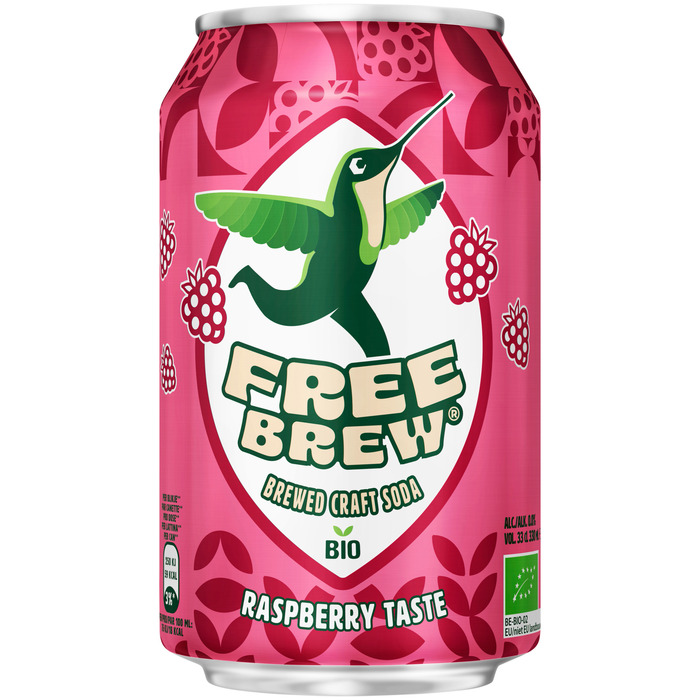 Free Brew Brewed craft soda organic raspberry (33cl)