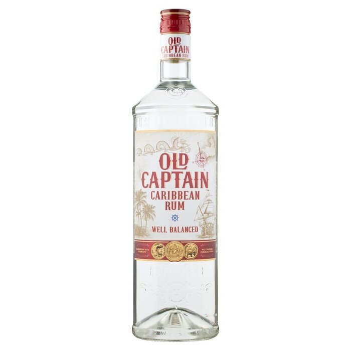 Old Captain Caribbean rum wit (Fles, 0.7L)