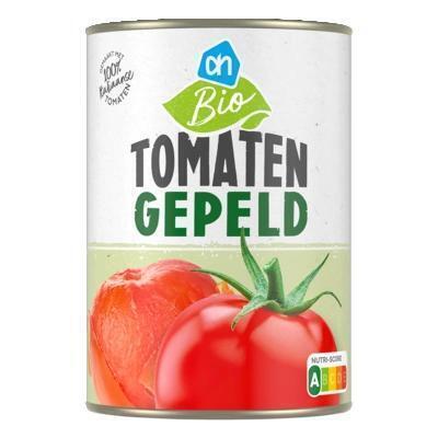 Gepeld tomaten in tomatensaus (blik, 400g)
