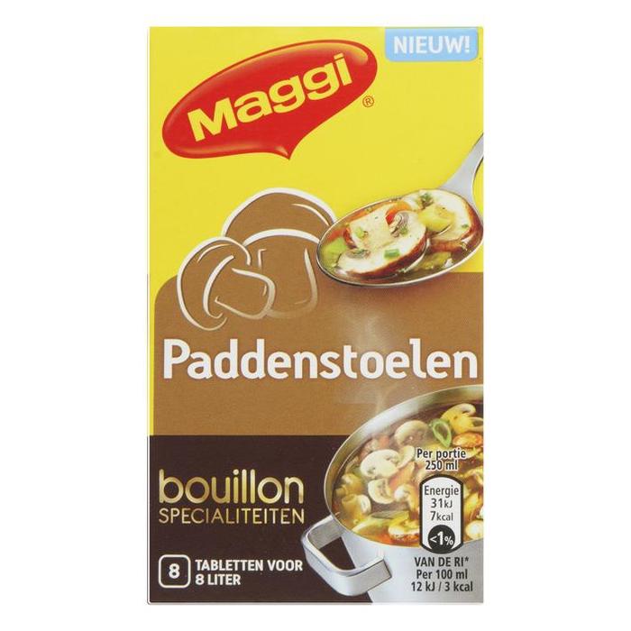 Paddenstoelen, bouillon specialiteiten (8 tabletten voor 8 liter) (80g)