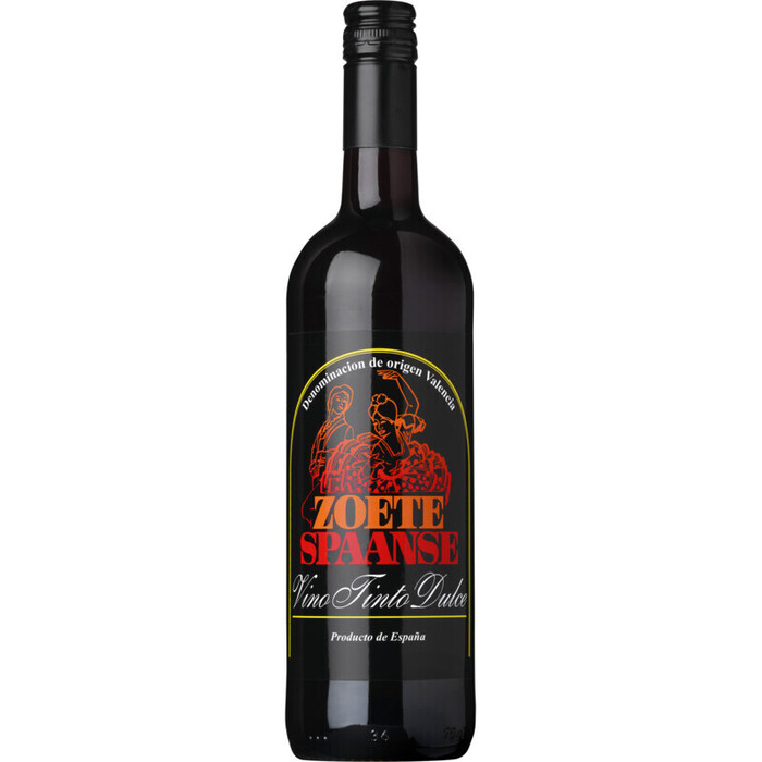 Zoete Spaanse wijn vino tinto dulce (0.75L)