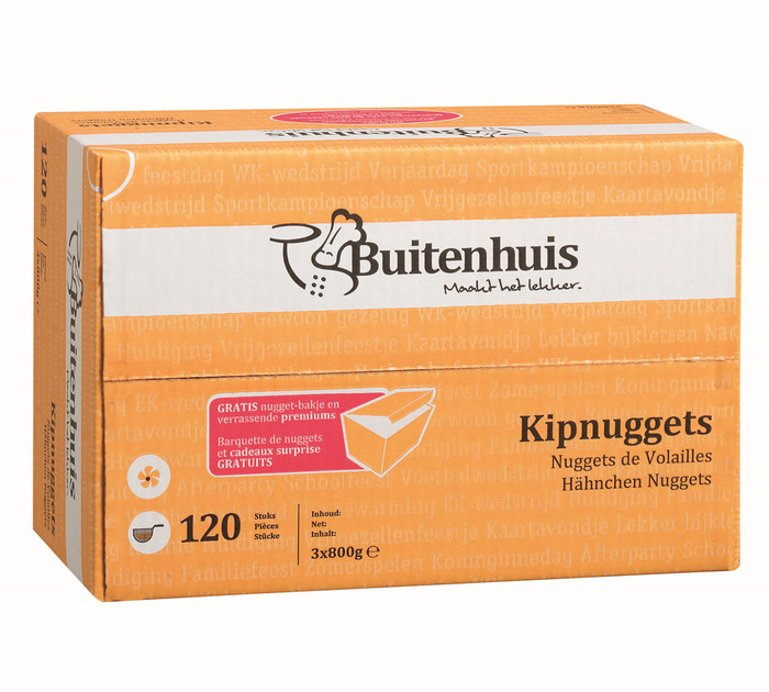 BUITENHUIS KIPNUGGETS, 120 ST (120 × 20g)