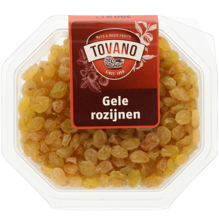 Gele Rozijnen Zonder Pit (bak, 200g)