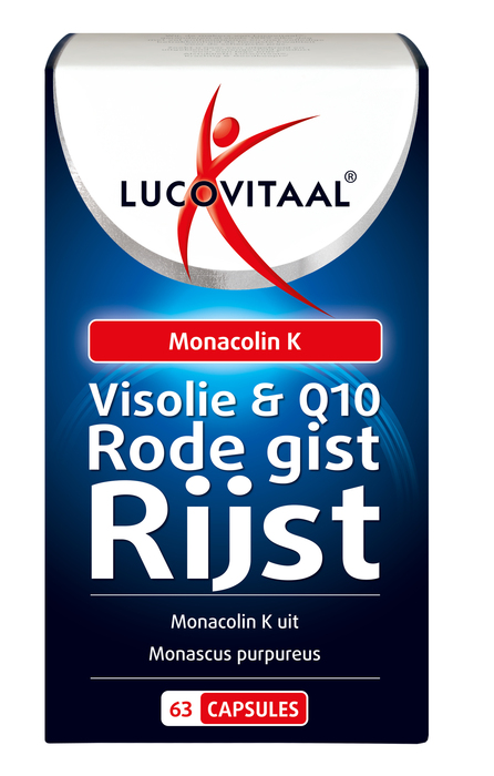 Lucovitaal Visolie & Q10 rode gist rijst capsules (63 × 0.52g)