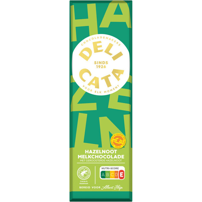 Delicata Reep melkchocolade hazelnoot (200g)