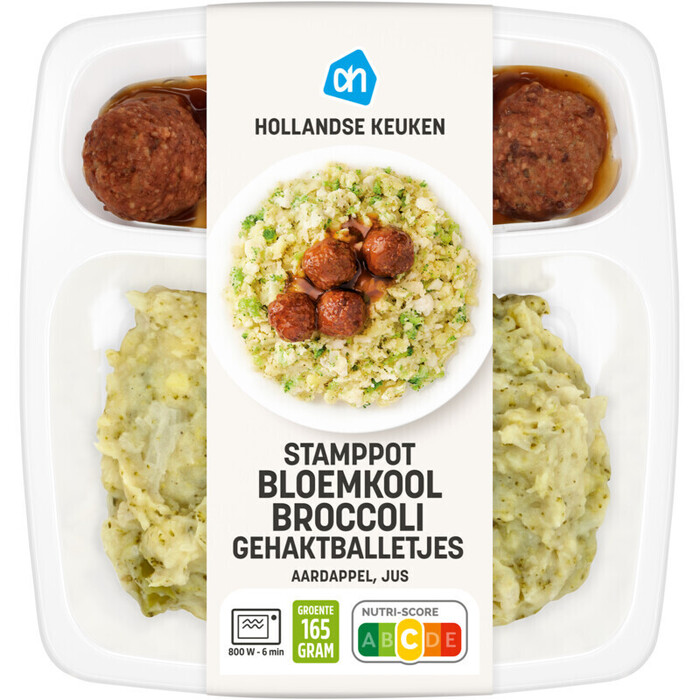 Hollandse stamppot bloemkool-broccoli (500g)