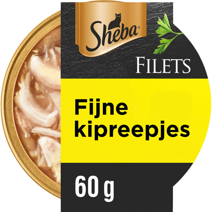 Sheba Filets Kipfilet stukjes in saus kattenvoer 60 g (Kuipje, 60g)
