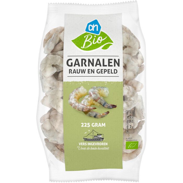 Albert Heijn garnalen Biologische 225 gram (225g)