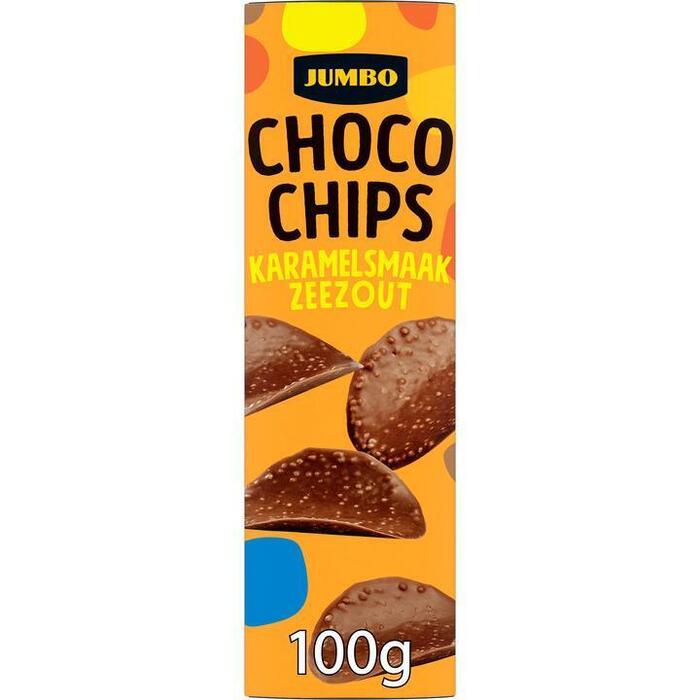 Jumbo Choco Chips Karamelsmaak Zeezout 100 g (100g)