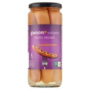 g'woon Bockworsten 4 stuks (550g)