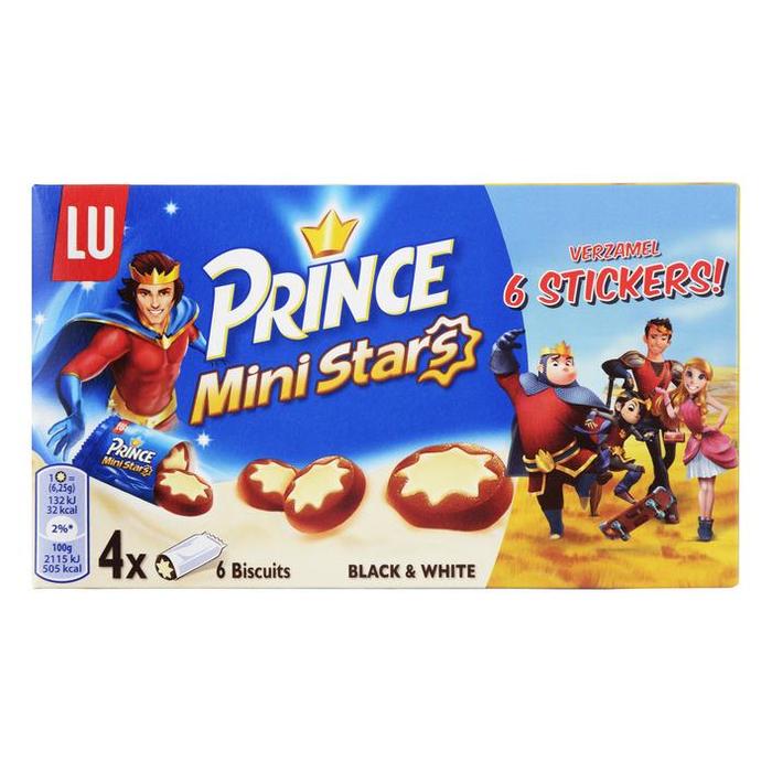 Lu Prince mini stars black&white (150g)