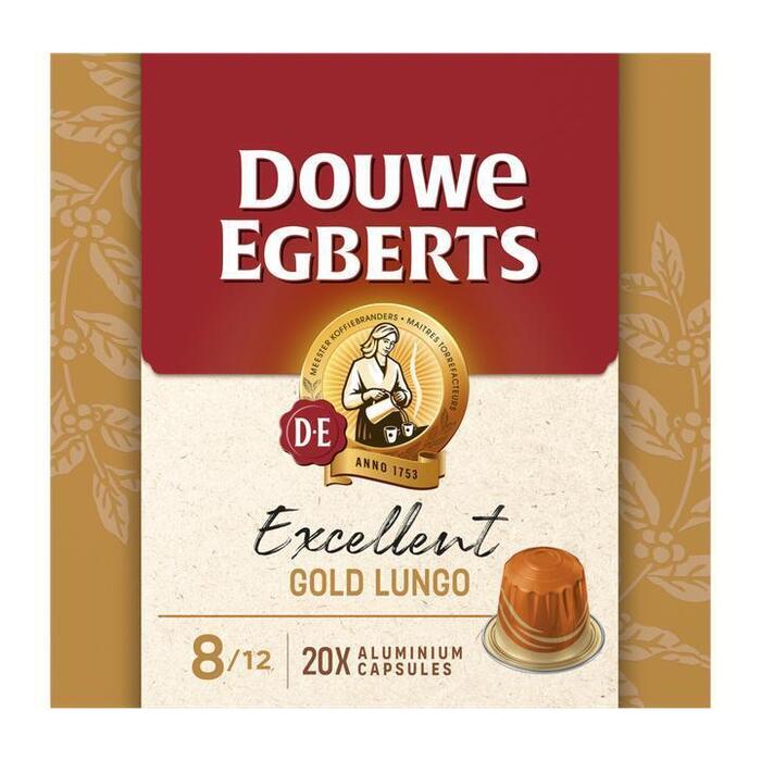 Douwe Egberts Excellent Gold Lungo 7 Gemalen Koffie 20 Capsules 104g (104g)
