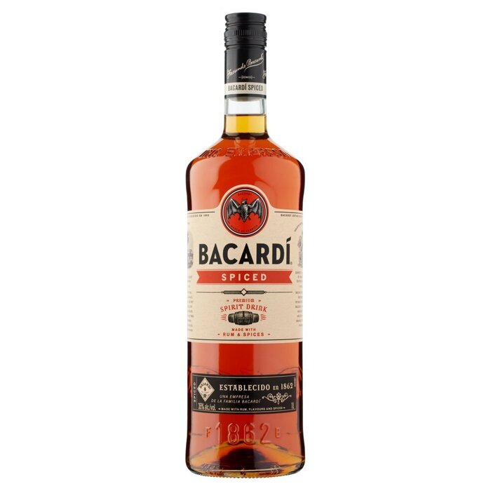 Bacardí Spiced Premium 1 L (Fles, 1L)