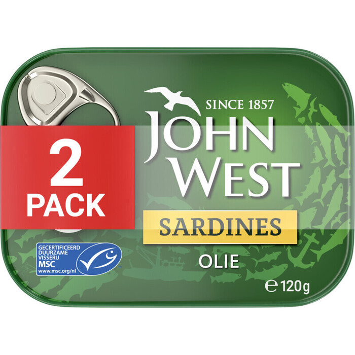 John West Sardines Olie 2 x 120 g (240g)