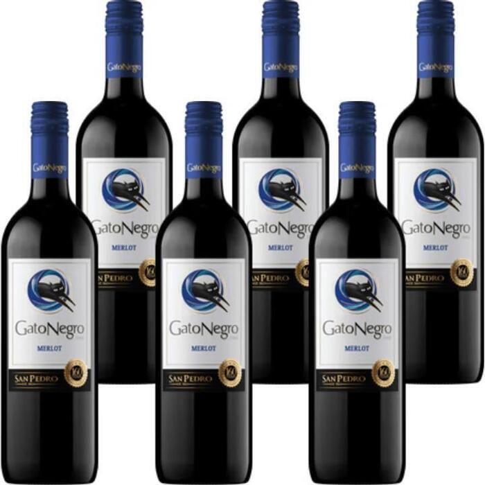 Doos Gato Negro Merlot (6 × 0.75L)