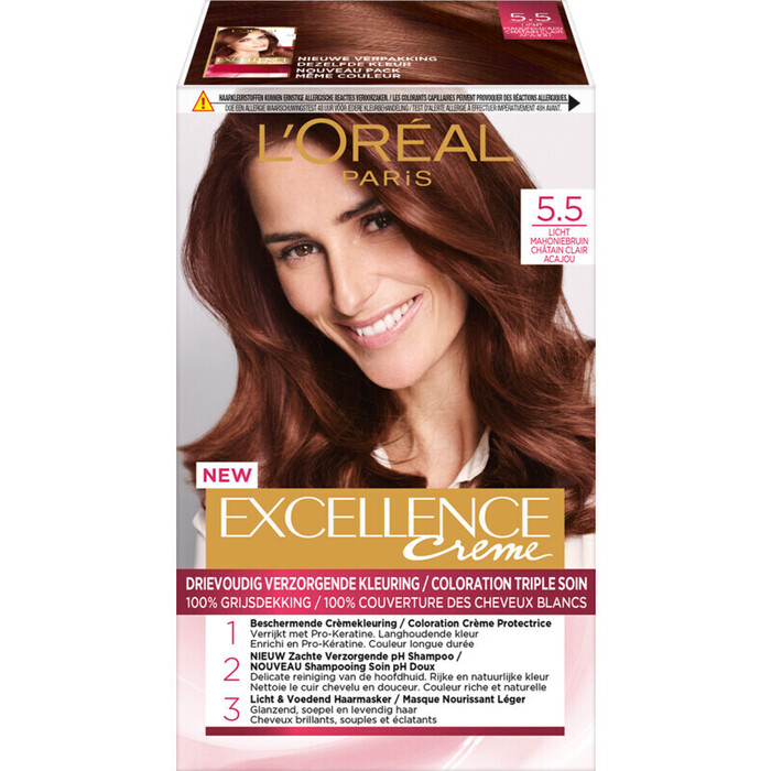 L'Oréal Excellence crème 5.5 licht mahoniebruin (172ml)