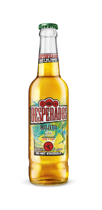 Desperados Mojito Beer Flavoured with Tequila Mint & Lime Fles 330 ml (6 × 33cl)