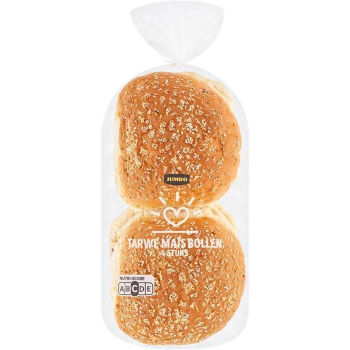 Jumbo - Tarwe Maïsbollen Wit - 4 Stuks