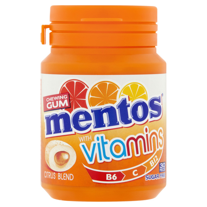 Mentos Chewing Gum Sugar Free Citrus Blend 30 Pieces 60 g (30 × 2g)