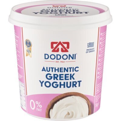 DODONI Authentic Greek Yoghurt 0% Fat 1 kg (1kg)