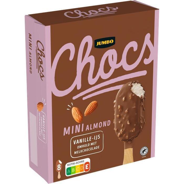 Jumbo Chocs Mini Almond Vanille-IJs 8 Stuks 304g (304g)
