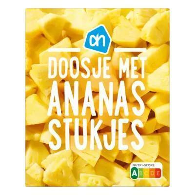 Doosjevol ananasstukjes (doos, 250g)