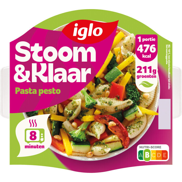 Iglo Stoom & klaar pasta pesto (400g)