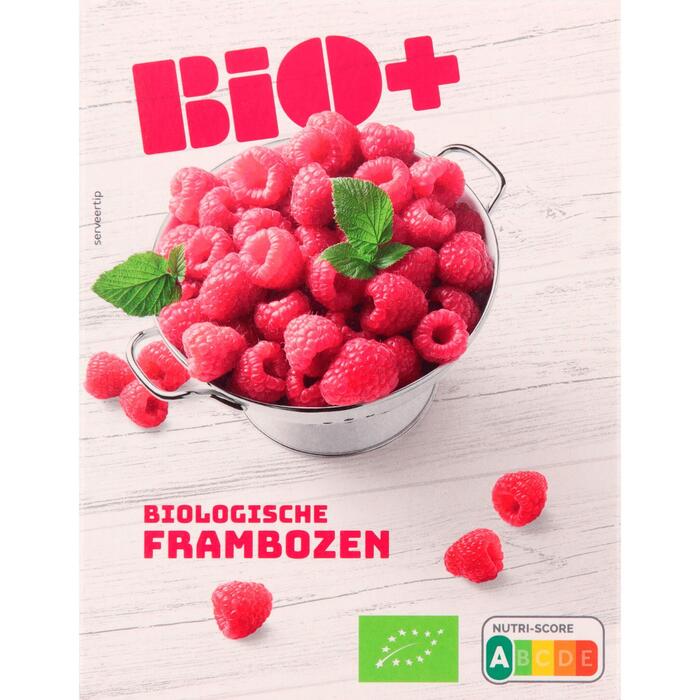 Bio+ frambozen 250gr (Doos, 250g)