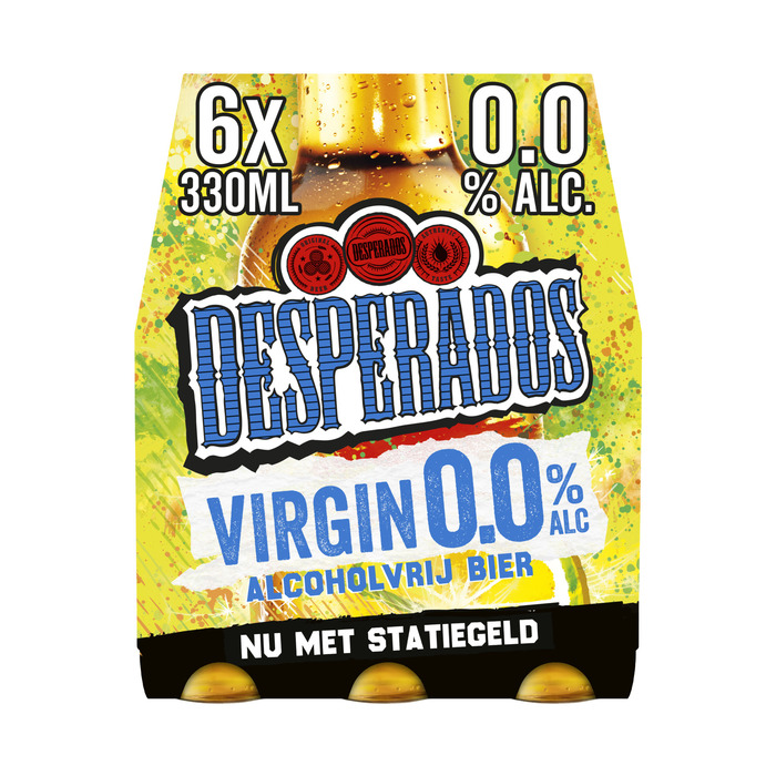 Desperados Virgin 0,0% Flessen 6 x 330 ml (6 × 33cl)