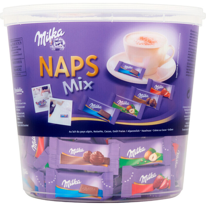 Milka Naps Mix 207 Stuks 1000 g (1kg)